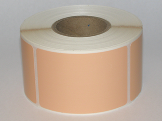 Thermal Visitor Labels 2" x 3" Peach