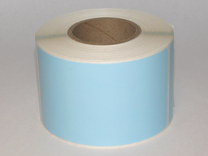 Thermal Visitor Labels 2 1/4" x 4" Blue