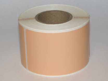 Thermal Visitor Labels 2 1/4" x 4" Peach