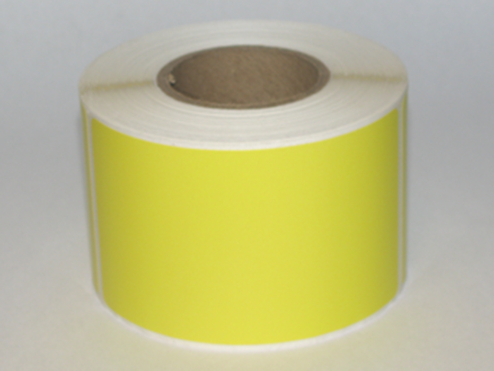 Thermal Visitor Labels 2 1/4" x 4" Yellow